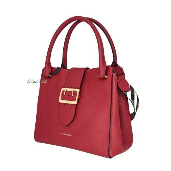 Burberry Medium Soft Grain Leather Buckle Shoulder Bag - Picture 2 of 11